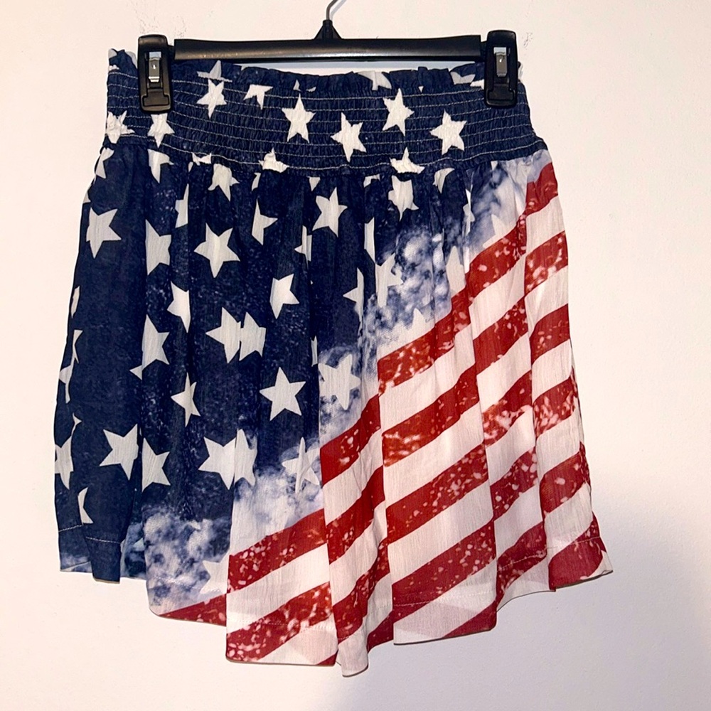 Skirt short American flag size medium